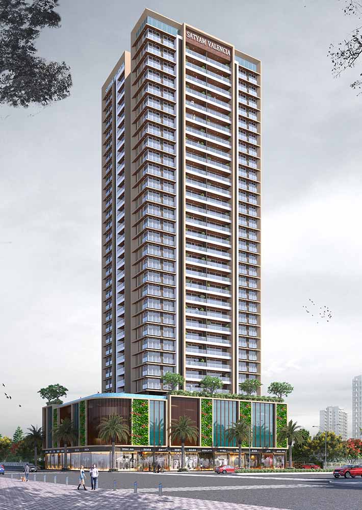 Satyam Valencia elevation in Kharghar